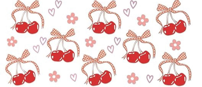 Cherry Bows Decal